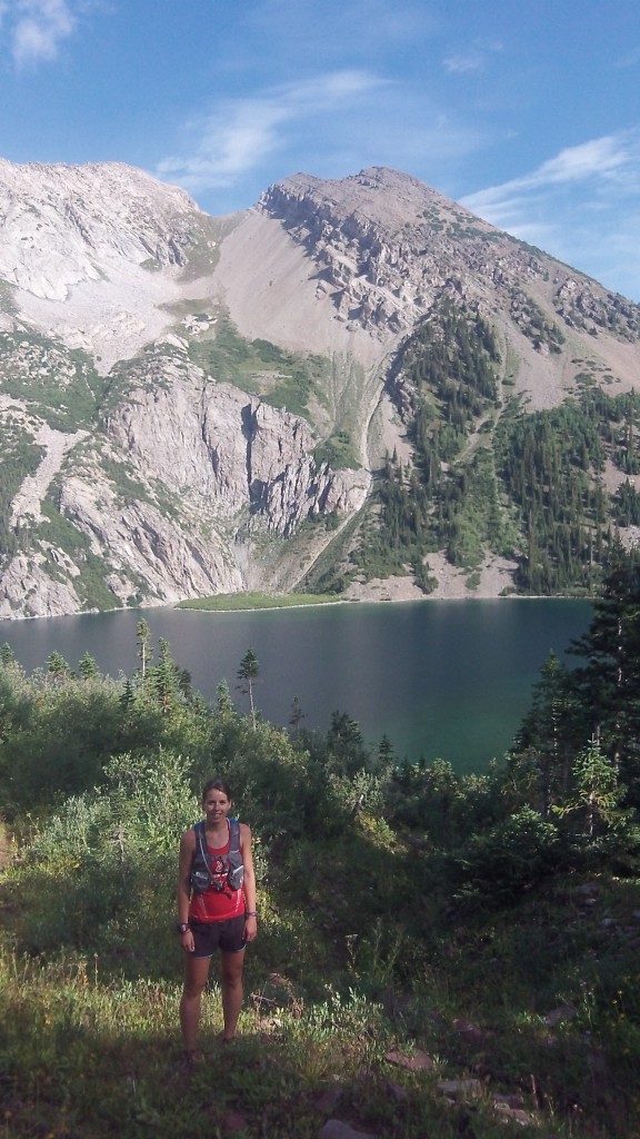 Snowmass Lake on a previous run with Sandi